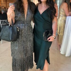 Zara Dark Green Maxi Dress